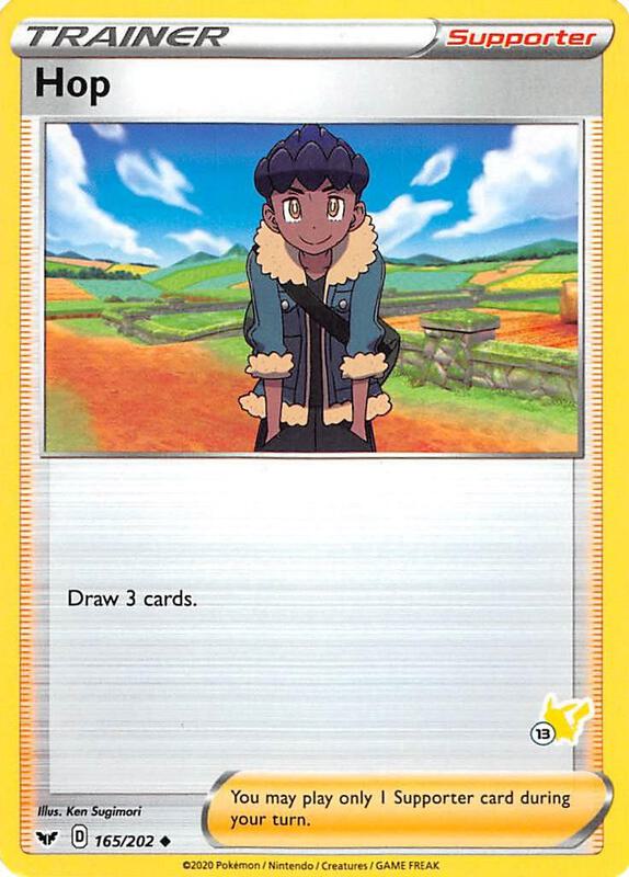 Hop - 165/202 (#13 Pikachu Stamped)