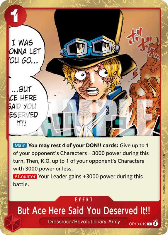 But Ace Here Said You Deserved It