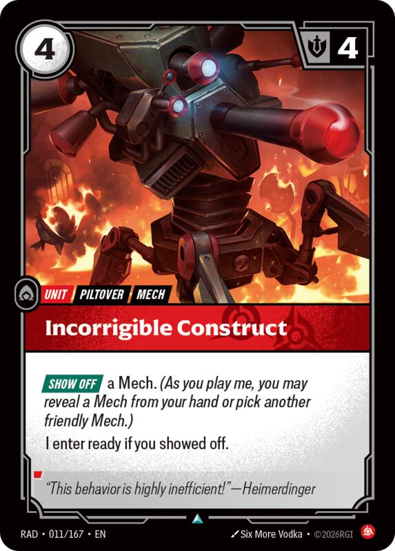 Incorrigible Construct
