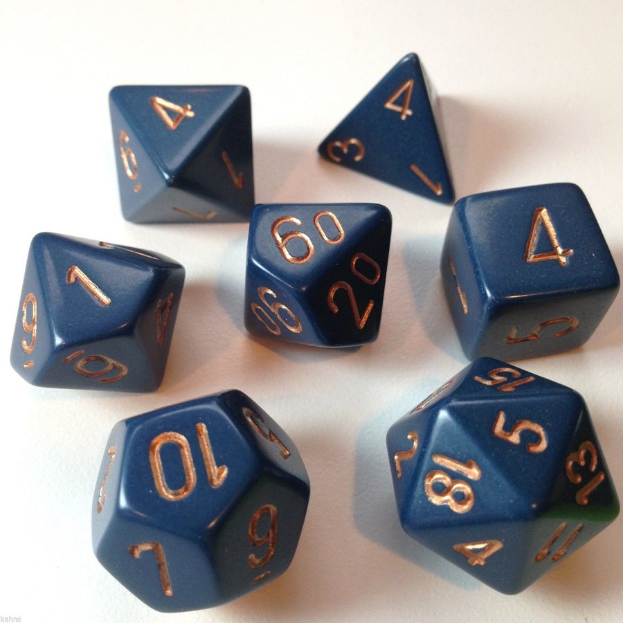 Opaque - Dusty Blue / Copper - Chessex