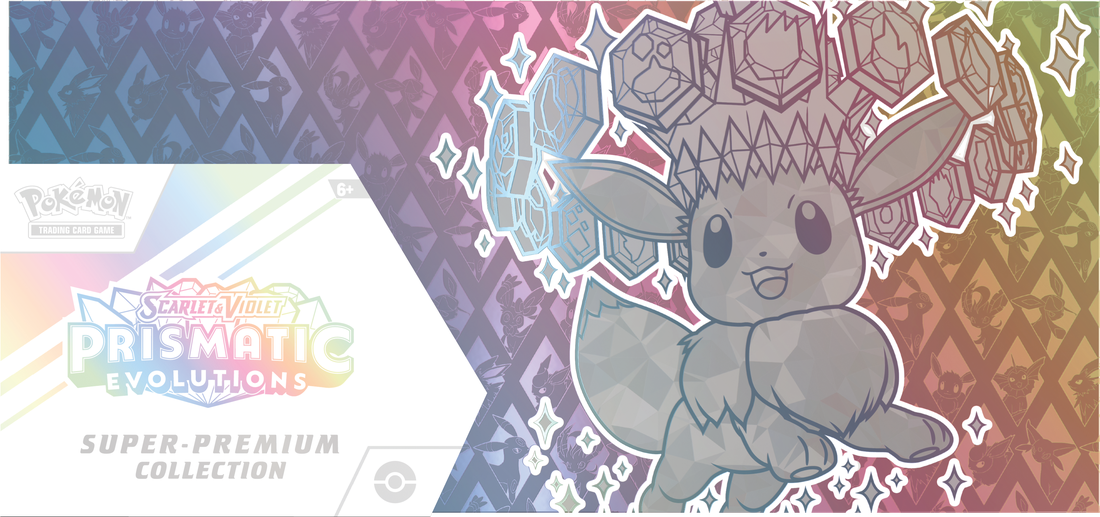 Pokémon Scarlet & Violet Prismatic Evolutions Super Premium Collection Box