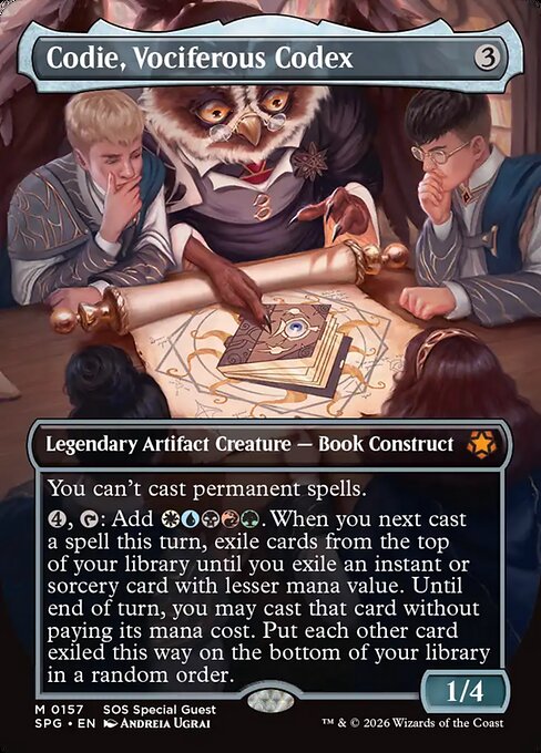 Codie, Vociferous Codex