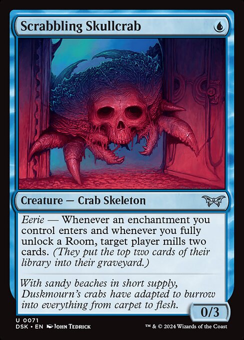 eerie mtg cards Scrabbling Skullcrab – Esper Cards & Games