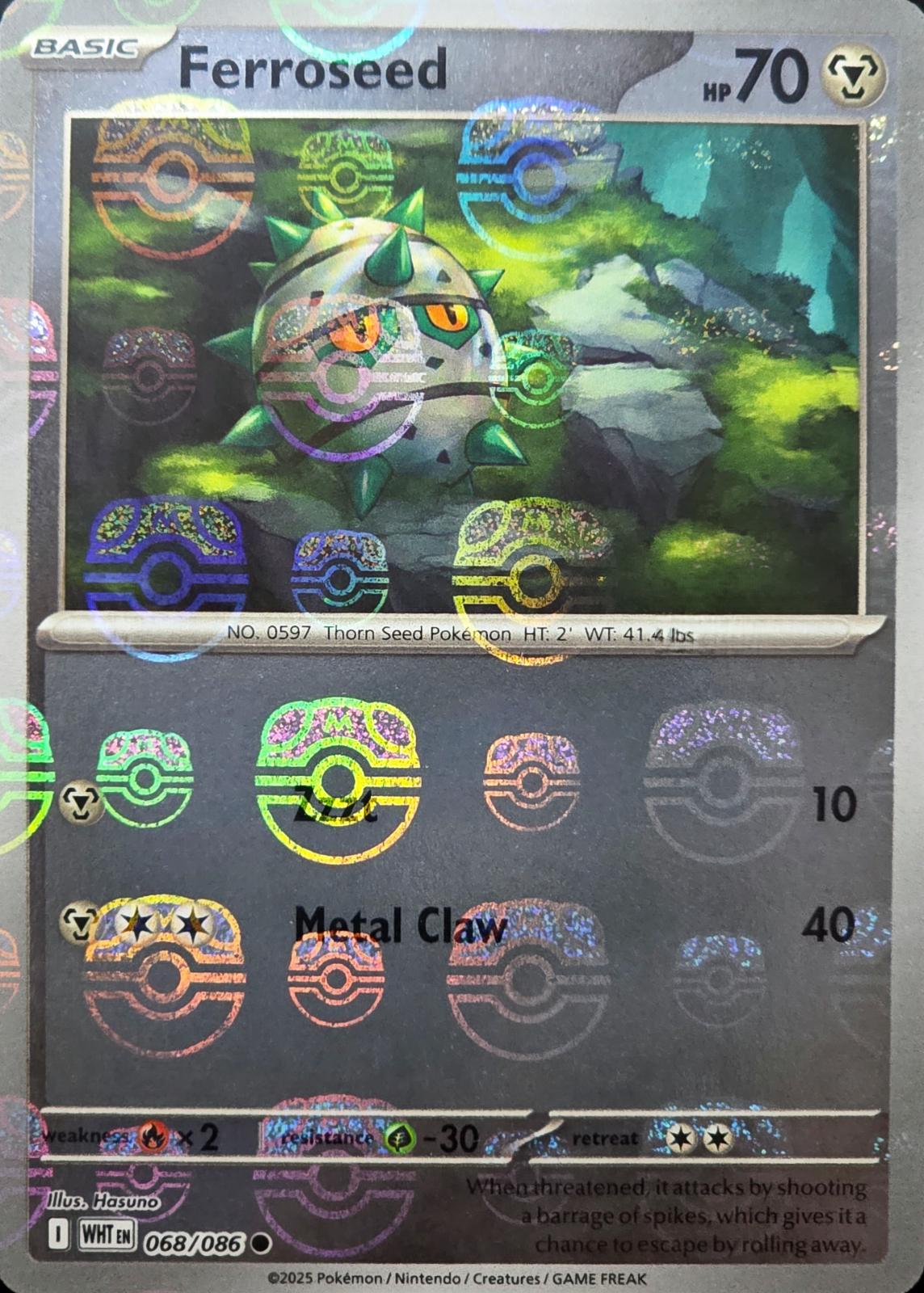 Ferroseed (Master Ball Pattern)