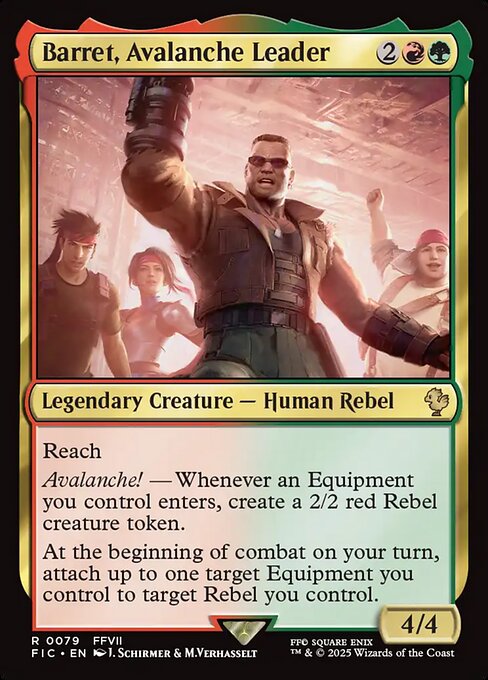 Barret, Avalanche Leader