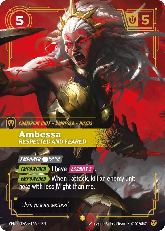 Ambessa - Respected and Feared (Alternate Art)