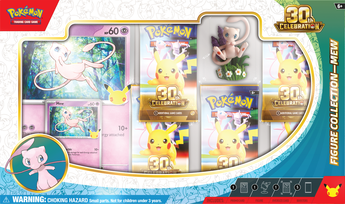 Pokémon 30th Celebration Mew / Mewtwo Figure Collection